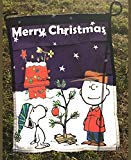 View Snoopy Peanuts Charlie Brown Holiday Merry Christmas 14 x 18 inches Garden Flag - 