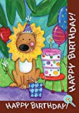 View Toland Home Garden Lion Cake 12.5 x 18 Inch Decorative Child Kid Birthday Party Garden Flag - 
