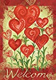 View Toland Home Garden Garden Hearts 28 x 40 Inch Decorative Love Valentine Day Welcome House Flag - 102585 - 