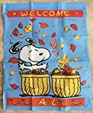 View Peanuts Snoopy Welcome Fall 14x18 inches Garden Flag  - 
