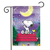 View Snoopy Garden Flag Yard Decorations Flag for Outdoor Use 100% Waterproof Polyester Flags 12 X 18 Inches - 