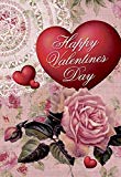 View Morigins Heart Rose Decorative Double-Sided Happy Valentine Day Garden Flag 12.5" x 18" - 