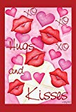 View Toland Home Garden Hugs and Kisses 12.5 x 18 Inch Decorative Valentine Heart Kiss XOXO Garden Flag - 