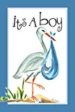 View Toland Home Garden It's A Boy 12.5 x 18 Inch Decorative Cute New Baby Blue Stork Garden Flag - 