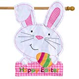 View Briarwood Lane Easter Bunny Applique House Flag Holiday Sculpted 28" x 40" - 
