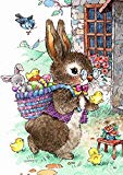 View Toland Home Garden 1012287 Vintage Easter Bunny 28 x 40 Inch Decorative, House Flag (28" x 40"), - 