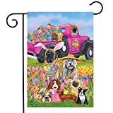 View Briarwood Lane Easter Dogs Holiday Humor Garden Flag Decorated Eggs 12.5" x 18" - 