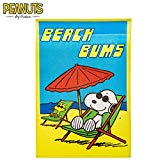 View Peanuts Snoopy and Woodstock Beach Bums One-Sided Garden Flag - 