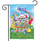 View Briarwood Lane Got Chocolate Easter Garden Flag Bunny Humor 12.5" x 18" - 