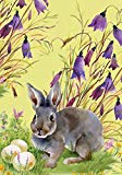 View Morigins - Easter Bunny Eggs Double-Sided Spring Flower House Flag 28"x40" - 