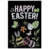 View Morigins Double Sided Happy Easter Bunny Eggs House Flag 28 x 40 Inch for Outdoor Yard Flag - 