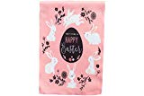 View Happy Easter Egg and Bunnies; Pink Garden Flag; 12 inches by 18 inches; Double Sided Reads Correctly Both Sides - 