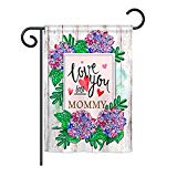 View Breeze Decor G165118 Love You Lots Mommy Summer Mother's Day Impressions Decorative Vertical Garden Flag 13" x 18.5" Printed in USA Multi-Color - 