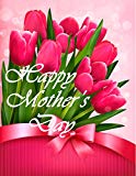 View Happy Mother's Day Hoiliday Garden Yard Flag Banner House Home Decor 28 x 40 inch,Red Tulips for Mom Large Decorative Double Sided Welcome Flags for Holiday Wedding Party Outdoor Outside - 