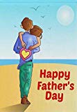 View ALAZA Happy Father's Day Double Sided Garden Yard Flag 12 x 18 Inch, Dad's Hug Love Super Dad Greeting Dad's Holiday Beach House Flags Banners for Home Outdoor Decor, Fathers Day Gifts - 