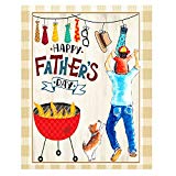 View Roll over image to zoom in Wamika Happy Fathers Day Best Dad Double Sided Garden Yard Flag 12" x 18", Father BBQ Lovely Dog Hat Sunglasses Men Tie Decorative Garden Flag Banner for Outdoor Home Decor Party - 