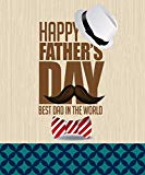 View Wamika Happy Father's Day Garden Yard Flag Banner House Home Decor 12 x 18 inch, Hat Beard Tie Small Mini Decorative Double Sided Welcome Flags for Holiday Wedding Party Outdoor Outside - 