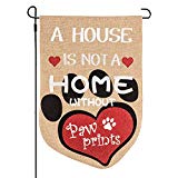 View MyMealivos Garden Flag Life is Better with a Dog Double-Sided Burlap Flag - 12.5”W x 18" H - 