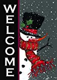 View Toland Home Garden Snowman Welcome 12.5 x 18 Inch Decorative Winter Christmas Double Sided Garden Flag - 