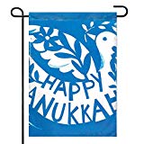 View Amuseds Garden Flag Dove Boxed Hanukkah Decorative Flag for Garden and Home Decorations 12 x 18 Inches - 
