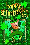 View Toland Home Garden Happy Leprechaun 28 x 40 Inch Decorative St Patrick's Day Shamrock Clover Double Sided House Flag - 102128 - 