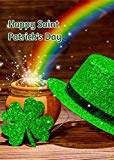 View Jolly Jon St Patricks Day Garden Flag - Pot of Gold Leprechaun Flag - 12 x 18 Double Sided Irish Garden Flags - Shamrock Saint Patricks Day Rainbow Flag - 