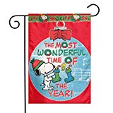 View Merry Christmas Snoopy Garden Flag - 