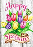View Toland Home Garden 1012301 Spring Tulips 28 x 40 Inch Decorative, House Flag (28" x 40"), Double Sided - 